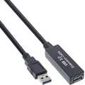 InLine USB 3.0 Cable Active Repeater Cable Type A male to A female black 10m