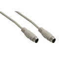 InLine PS/2 kabel, recht, MD6M/M, 5m, beige