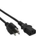 InLine Voedingskabel, netstekker VS naar IEC connector, 18 AWG, 1m