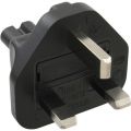 InLine Power adapter, UK male plug to Euro8 plug