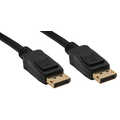 InLine DisplayPort kabel,   zwart, vergulde contacten, 10m