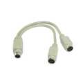 InLine PS/2 Y-kabel,  muis + toetsenbord naar laptop