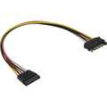 InLine SATA power supply extension cable, SATA M/F 1m