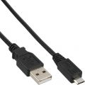 InLine Micro-USB 2.0 kabel, USB A naar Micro-B, zwart, 1.5m