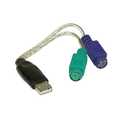 InLine USB -> PS/2 converter,  USM AM naar 2x PS/2 Female