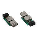 InLine USB 2.0 adapter intern,  2x USB A Female naar moederbord