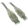 InLine USB 2.0 kabel,  transparant, AM/BM, 5m