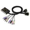 ATEN Petite CS682 KVM Switch, 2-port, DVI-D, USB, Audio, integrated cable