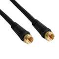 InLine SAT kabel premium,  2x afgeschermd, 2x F-stekker, >85dB, zwart, 0.5m