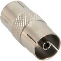 Antenna coaxial connector IEC male/female, metal, InLine