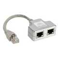 InLine ISDN poort verdubbelaar,  1x RJ45 Male naar 2x RJ45 Female, met kabel