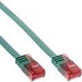 InLine Platte patchkabel,  UTP, Cat. 6, groen, 1m