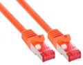 InLine Patchkabel,  S/FTP/PiMF, Cat. 6, oranje, 0.3m