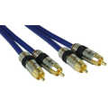 InLine Tulp audiokabel,  Premium, vergulde contacten, 2x Tulp M/M, 10m