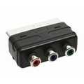 InLine Scart adapter,  scart stekker naar 3x Tulp jack (YUV out)