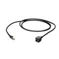 RJ45 patch cable extension Cat.6A, S/FTP, AWG26, black, 10m