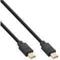InLine Mini DisplayPort 1.4 Cable M/M, black/gold, 2m