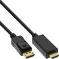 InLine® DisplayPort to HDMI converter cable, 4K/60Hz, black, 2m