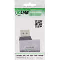 InLine DisplayPort 1.4 Adapter, DisplayPort male / female, 90° right, 8K