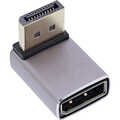 InLine DisplayPort 1.4 Adapter, DisplayPort male / female, 90° top, 8K