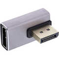InLine DisplayPort 1.4 Adapter, DisplayPort male / female, 90° vertical right