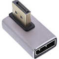 InLine DisplayPort 1.4 Adapter, DisplayPort male / female, 90° vertical right