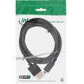 InLine High Speed HDMI Cable with Ethernet, AM/DM, super slim, black/gold, 1m