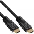 InLine HDMI kabel,  19-pins M/M, zwart, vergulde contacten, 3m