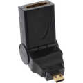 InLine HDMI Adapter Type A female / Miccro D male swing type gold plated
