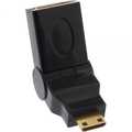 InLine HDMI Adapter HDMI A female to HDMI C male swing type gold plated