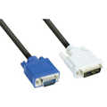 Aanbieding! DVI-A kabel 12+5 Male naar 15-pins HD Male VGA, 1,8m