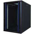 18U, 19Inch serverkast, glazen deur (BxDxH) 800x800x916mm