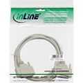 InLine Seriële kabel,  gegoten, DB25M/V, 1:1, 3m, beige