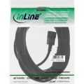 InLine Voedingskabel,  3-pins IEC M/V, zwart, 7m