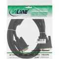 InLine DVI-D kabel,  18+1 M/M, Single Link, 2 ferrietkernen, 5m