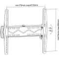 Aanbieding Muurbeugel voor LCD/LED/Plasma 58-107cm (23-42Inch), max. 50kg
