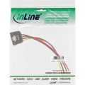 InLine SATA voedingsadapterkabel,  5.25Inch (13.34cm) naar 15-pins SATA met vergrendeling, 15cm