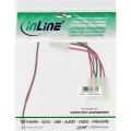 InLine Ventilator adapterkabel,  3-pins ventilator naar 4-pins voedingskabel, 12V, 0.3m