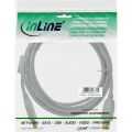 InLine USB 2.0 kabel,  A naar B, wit/goud, met ferrietkern, 5m