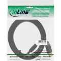 InLine USB 2.0 Flatkabel Verlengkabel,  A Male/Female, zwart, vergulde contacten, 2m
