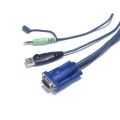 KVM Switch, 4-fold, ATEN CS64US, USB + Audio