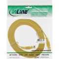InLine Platte patchkabel,  UTP, Cat. 6, geel, 0.5m