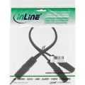 InLine Audiokabel,  3.5mm M naar 2x 3.5mm V, stereo, 0.2m