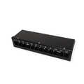 VALUE Keystone module houder, 12 Poorts, zwart