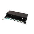 VALUE Keystone module houder, 12 Poorts, zwart