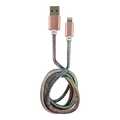 LC-Power USB A to Lightning cable, disco glitter, 1m