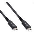 InLine USB4 Kabel, USB Typ-C Stecker/Stecker, 8K60Hz, schwarz, 0,5m