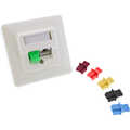 InLine Blindstopjes, voor RJ45 Female, Zwart 100 stuks Blister