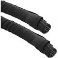 Self Closing Sleeving, black, 25mm diameter, 2m