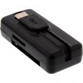 InLine OTG Card reader Dual Flex, for SD and microSD, with USB port and 2 card slots